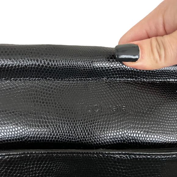 Tuci Italia Black Leather Crossbody Bag - Picture 4 of 8